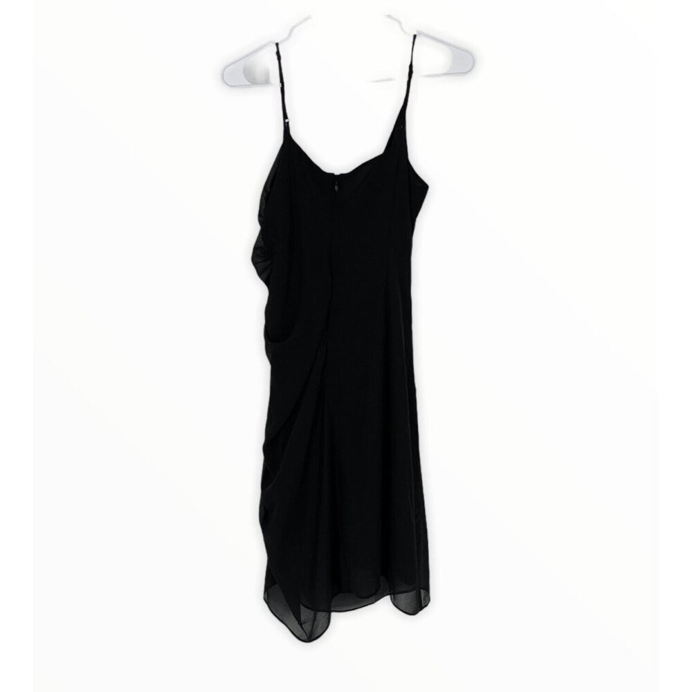 Rebecca Minkoff Dress Kinsley Black Sleeveless Ruched Shirred Mini - Picture 8 of 12